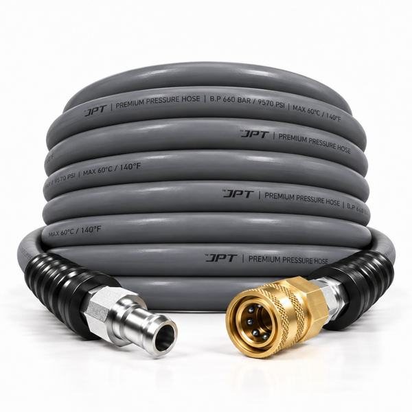 JPT 15Mtr Ultra Heavy Duty Commercial Pressure Washer Hose, 3/8