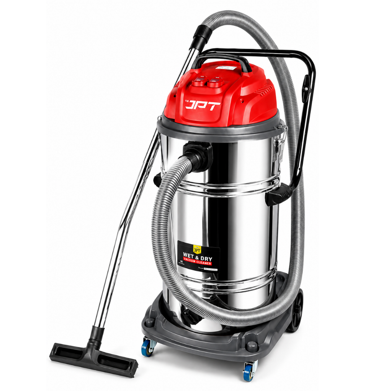 JPT Heavy Duty Commercial 70LTR Vacuum Cleaner | 3000W Double Motor | 28 KPA Suction Power | 70L SS Container | 99.6% HEPA Filtration | Clean Wet & Dry Messes Of Home & Industrial