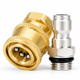 JPT Heavy Duty 1/4-Inch Quick Connect & Disconnect Female Connector And 1/4-Inch Quick Female Coupler