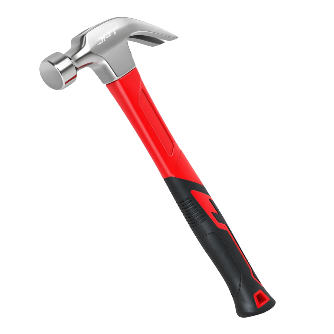 Buy JPT 250G forged steel claw hammer with anti-slip rubber grip. Ideal for carpentry, nail driving, and construction work. Best for home and workshop use.