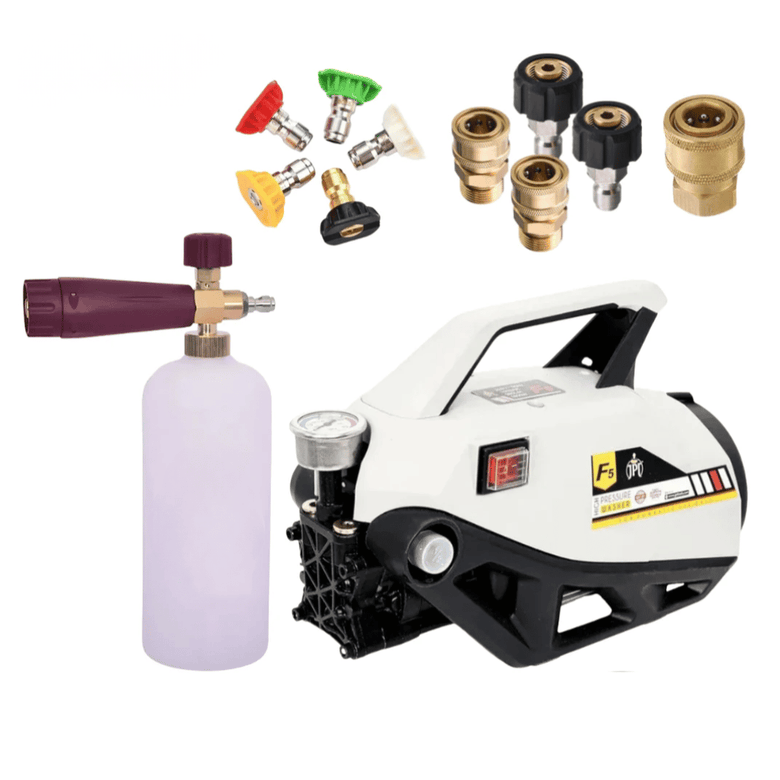 JPT F5 Super Combo — Complete Car Wash Kit with Foam Cannon, 5 Nozzles & Quick Connectors