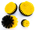 JPT 4 Pcs Multifunctional Cleaning/Scrubbing Brush Kit with 1/4" Hex Shank for Drill Attachment (Drill NOT Included)