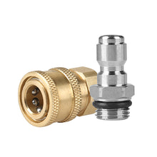 JPT Pressure Washer Coupler, Quick Connect Fittings 1/4 Inch Quick Coupler Female Socket with 1/4 Inch Male Connector