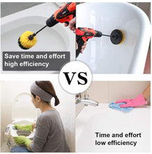 JPT 4 Pcs Multifunctional Cleaning/Scrubbing Brush Kit with 1/4