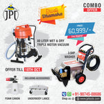 JPT High Pressure JP-3.5HPC Commercial Washer And JPT KVC80 Professional Wet & Dry Vacuum Cleaner (COMBO OFFER)