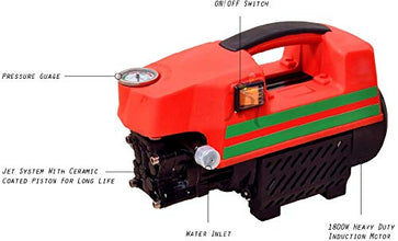 JPT Professional Heavy Duty RS2 1800W Pressure Car Washer(RENEWED)