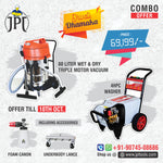JPT High Pressure JP-4HPC Commercial Washer And JPT KVC80 Professional Wet & Dry Vacuum Cleaner (COMBO OFFER)