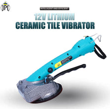 JPT 12v Tile Tools Tile Vibration Tool Tile Vibrator for Installation with Suction Cup, Adjustable Vibration, Tile Tiling Leveling Machine with Two Batteries