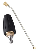 JPT Combo 30 Degree Bend Extension Rod 20" and Turbo Rotating Brass Nozzle with I/4 Male Connector