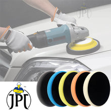 JPT Buffing Polishing Pads 6 Inch 150mm Compound Buffing Sponge Pads Kit for Car Buffer Polishing and Waxing