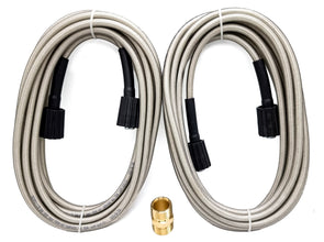 JPT Combo 2 X 8 Meter Pressure Washer Heavy Duty Hose Pipe for JPT, StarQ Vantro Aimex with M22 Adaptor