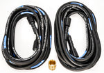 JPT Combo Pressure Washer Hose Pipe 2 X 8 Meter Upto 2500 PSI Heavy Duty Black Molded Pipe with M22 Adaptor Compatible with JPT, STARQ, REQTECH Pressure Washer (2x8 Meter)
