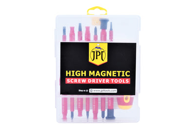 JPT 8 Pcs Professional Multi Purpose High Magnetic Screw Driver Set Repair Tool Kit