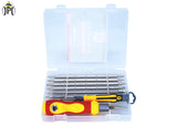 JPT ADVANCED 15 IN 1 MULTI-PURPOSE MAGNETIC AND ADJUSTABLE SCREW DRIVER KIT WITH 2 HANDLES AND 15 BITS SET