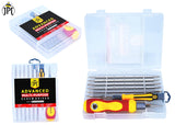 JPT ADVANCED 15 IN 1 MULTI-PURPOSE MAGNETIC AND ADJUSTABLE SCREW DRIVER KIT WITH 2 HANDLES AND 15 BITS SET