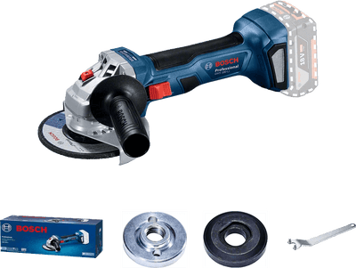 BOSCH GWS 180-LI புரொஃபெஷனல் கார்ட்லெஸ் ஆங்கிள் கிரைண்டர் - சோலோ (பேட்டரி மற்றும் சார்ஜர் சேர்க்கப்படவில்லை) 