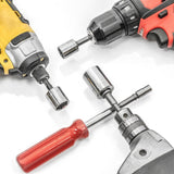 JPT 3 Pcs Socket Adapter Set Hex Shank to 1/4, 3/8, 1/2 Inch Impact Driver Drill Bits